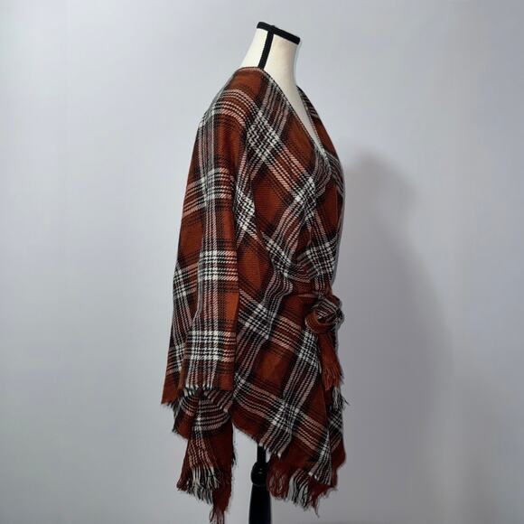 David and young women’s Rust plaid belted ruanna - Picture 3 of 8
